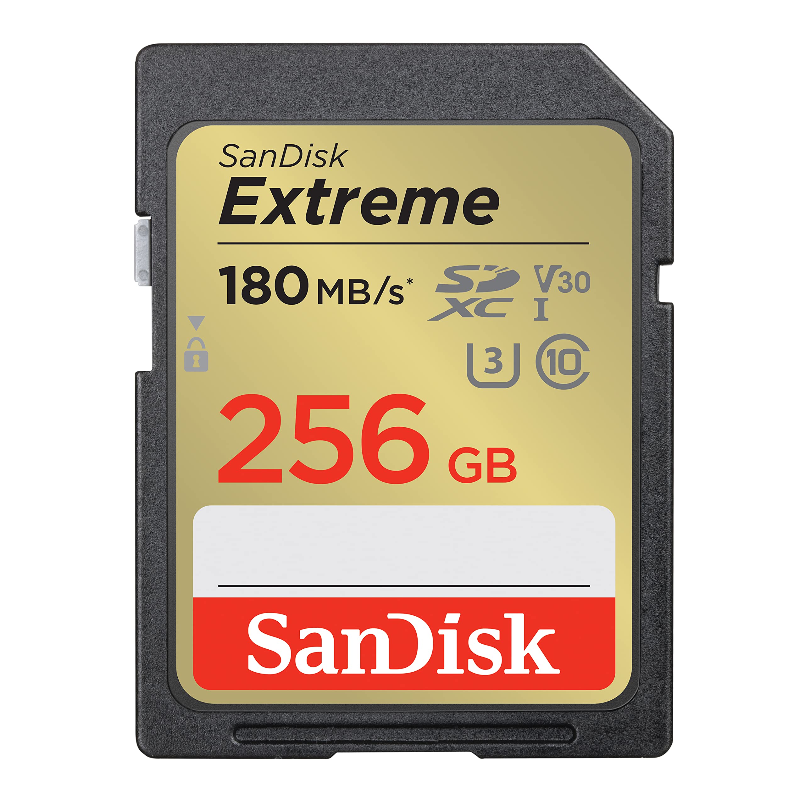 SanDisk 256GB Extreme SDXC UHS-I Memory Card - C10, U3, V30, 4K, UHD, SD Card - SDSDXVV-256G-GNCIN $28.99