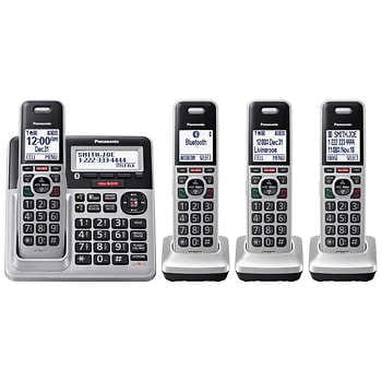 In-Store Only - Panasonic KX-TG994 DECT 6.0 Bluetooth 4-Handset Phone Bundle� | Costco $19.99
