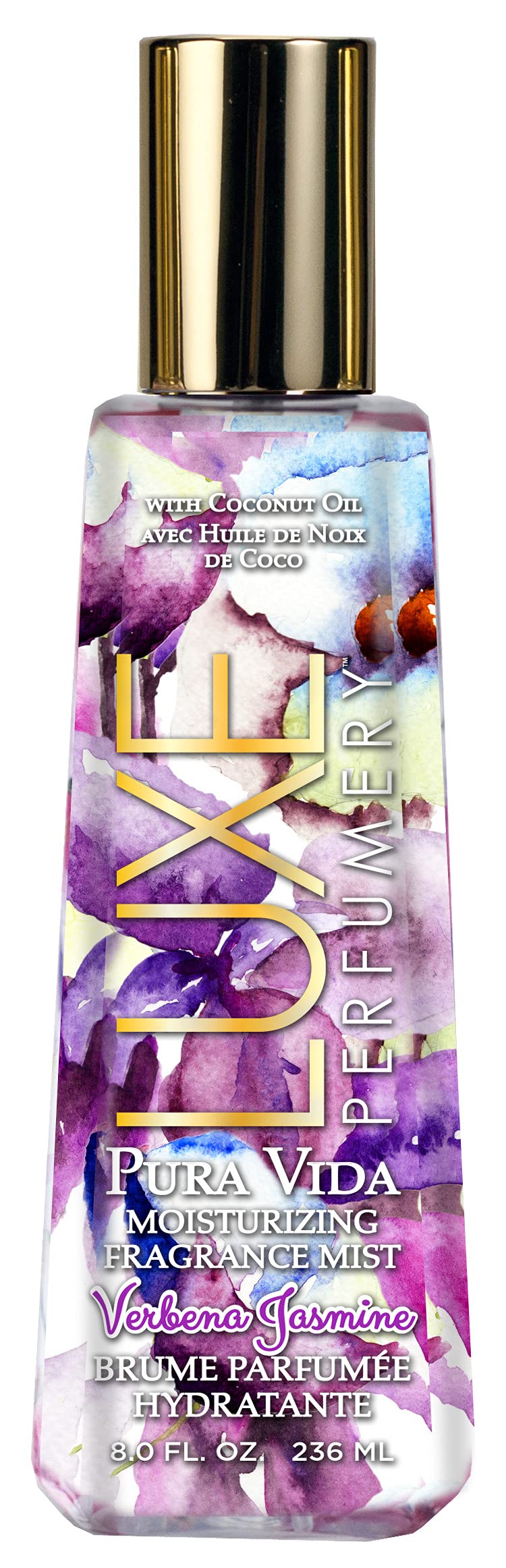 Luxe Perfumery Pura Vida Verbena Jasmine Moisturizing Fragrance Mist, 8