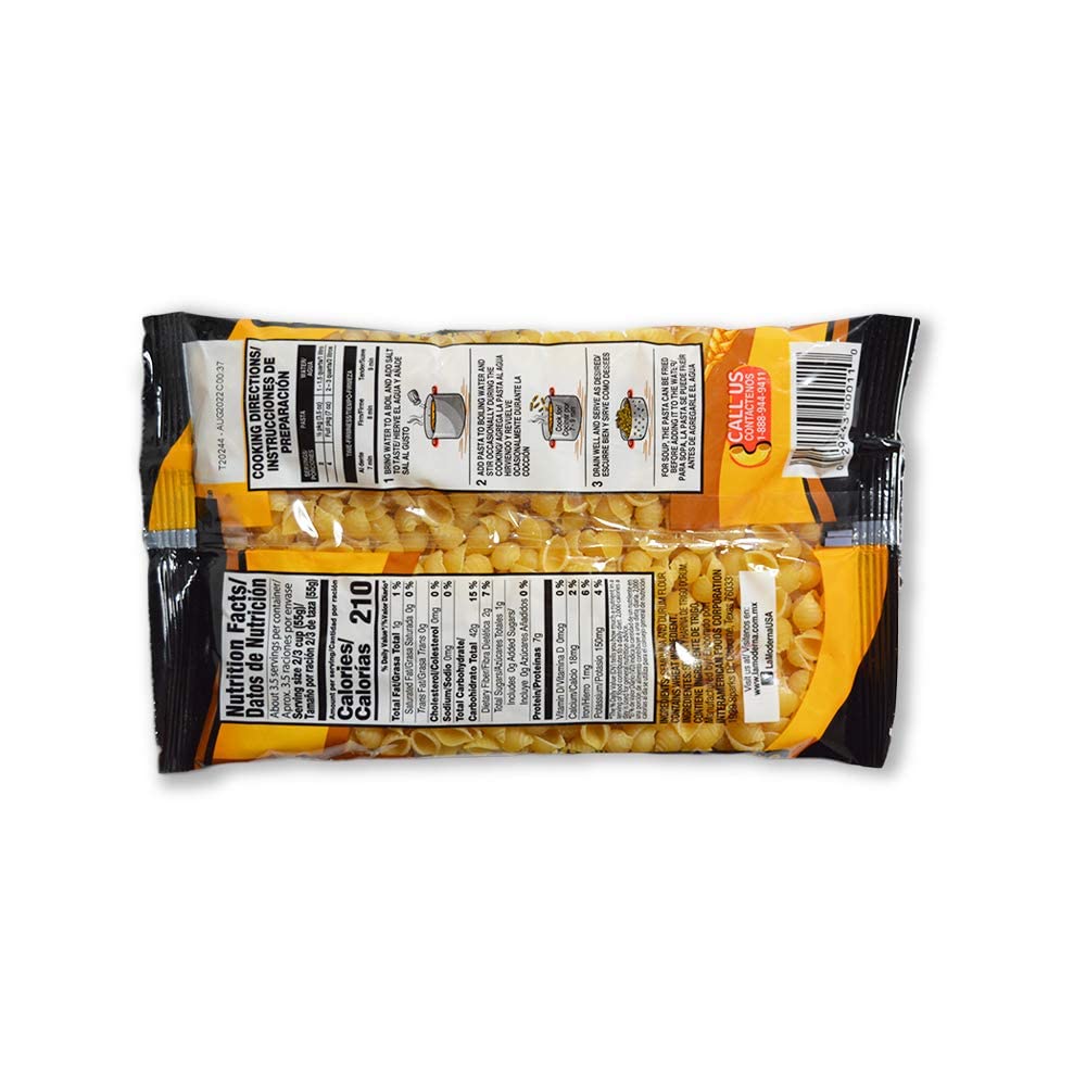 7-Oz La Moderna Macaroni Product (Shells) $0.48 + Free Shipping w/ Prime or on $25+
