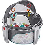 Fisher-Price Portable Bassinet And Play Space On-The-Go Baby Dome With Developmental Toys And Canopy, Color Climbers [Amazon Exclusive] $75.04 + Free Shipping