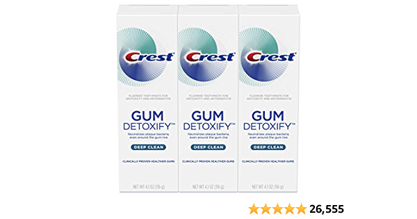 Crest Toothpaste Gum Detoxify Deep Clean, 4.1oz (Pack of 3) ($5 off with S&S) - $11.30