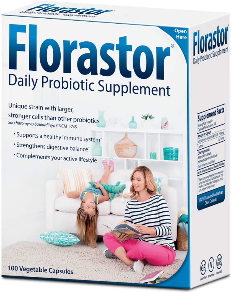 Florastor Daily Probiotic Supplement - 100 Capsules - $41/$36 AC w/S&S 5%/15%