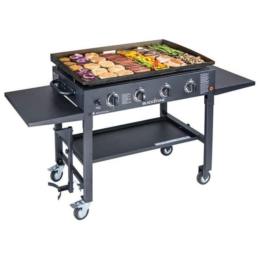 36" Blackstone 4Burner Flat Top Liquid Propane 60000 BTU Gas Griddle Grill