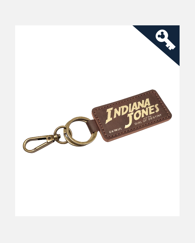 Indiana Jones and the Dial of Destiny Leather Logo Keychain