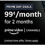 Prime Members: 2-Month Streaming Services: Britbox, Starz, Cinemax & More $1/Mo. for 2-Months