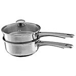 1.5-Quart Classic Cuisine Stainless Steel Double Boiler Saucepan with Lid $13 + Free Shipping