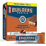 12-Pack 2.4-Oz CLIF Builders Protein Bars (Chocolate Peanut Butter) $8.15 w/ Subscribe &amp; Save &amp; More