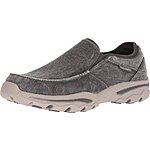 Skechers Men's Relaxed Fit Creston-Moseco Canvas Loafer Shoe (Charcoal) $30.05