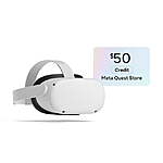 128GB Meta Quest 2 VR Headset + $50 Meta Quest Credit $199 + Free Shipping