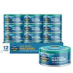 12-Pack 5-Oz Wild Planet Wild Pacific Mackerel Fillets Tin Cans $31.35 w/ Subscribe &amp; Save
