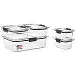 10-Pc Rubbermaid Brilliance Leak-Proof Food Storage Containers w/ Airtight Lids $17.60