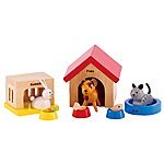 Hape Toys: Wooden Dollhouse Animals or Color & Shape Wooden Sorter $10 &amp; More