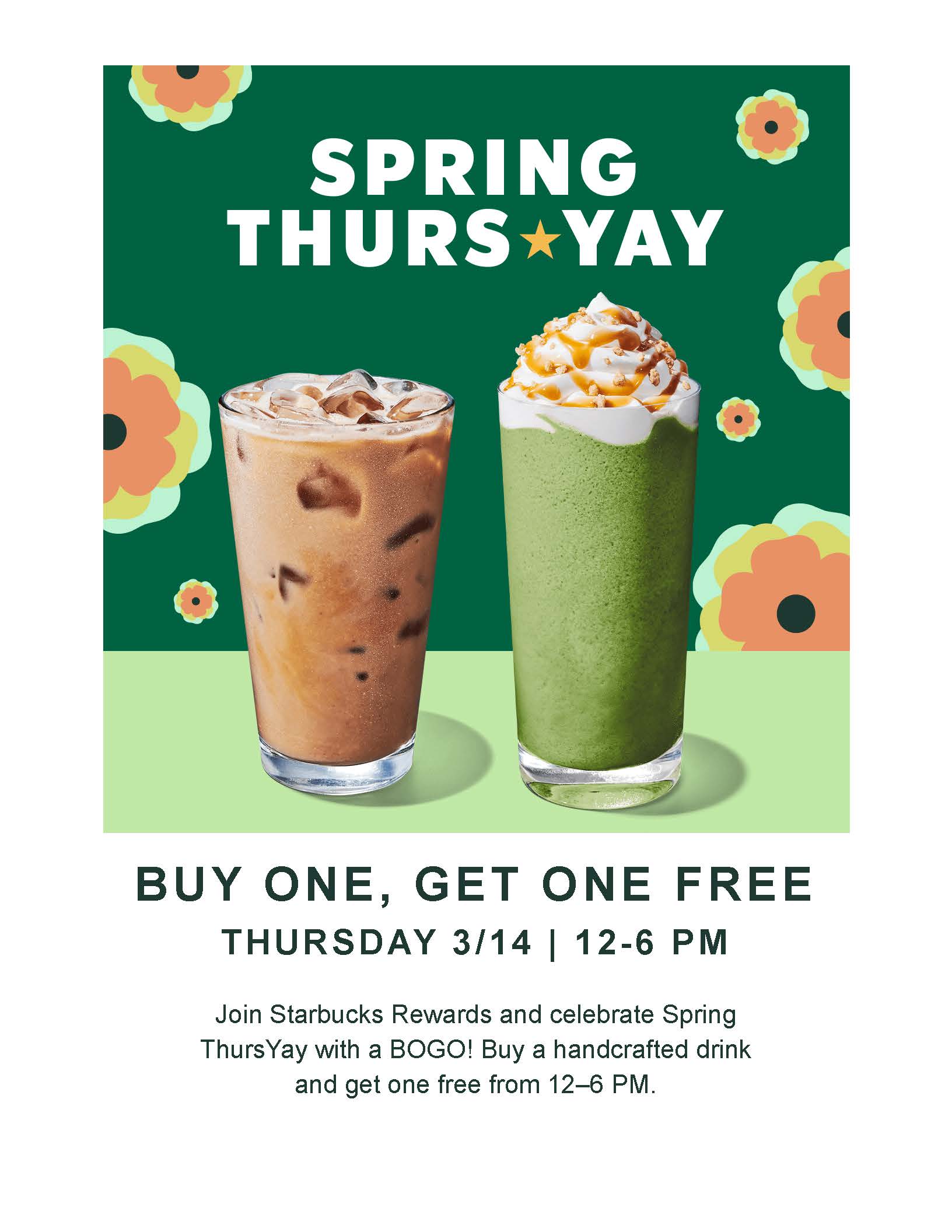 Starbucks bogo on sale