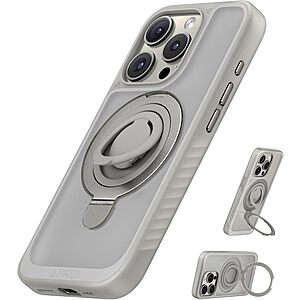 Anker Magnetic Case w/ Silicone Ring Stand/Grip for iPhone 13-16 Series (Various) $10