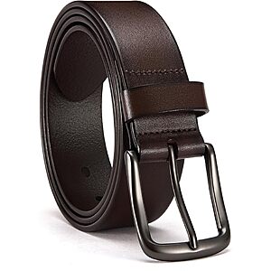 CHAOREN Men's Full Grain Leather 1.5" Belt (various) from $7.50