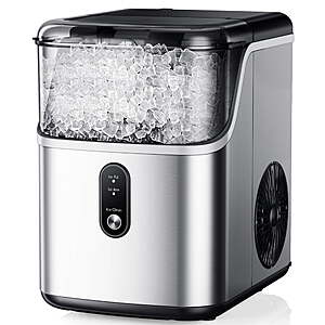 Simzlife Countertop 35lbs/24H Nugget Ice Maker Machine (Silver) $119 + Free Shipping