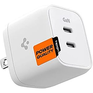 $9.99* | Spigen GaN III 2-Port up to 35W PD 3.0 USB-C Wall Charger at Amazon