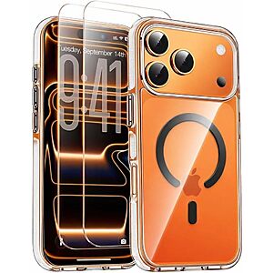 SmartDevil MagSafe Case w/ 2-Pack Screen Protectors for iPhone 17/16 Series $4.80