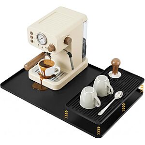 24" x 16" ZJWZLG Raised Edge Silicone Coffee Mat
