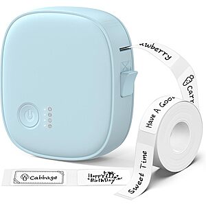 XenGro Wireless Portable Bluetooth Mini Label Printer w/ Tape