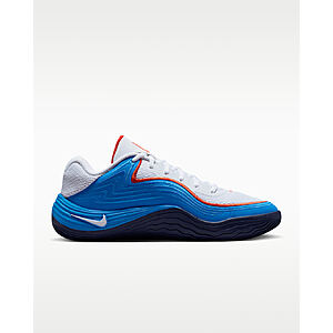 Nike Men's Precision 8 Low Basketball Shoes (White/Light Photo Blue/Red/White) $51 + Free S&H