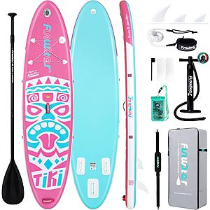 10'6" x 33" FunWater Inflatable Stand Up Paddle Board w/ Paddle, Pump, & More $89.60 + Free S&H