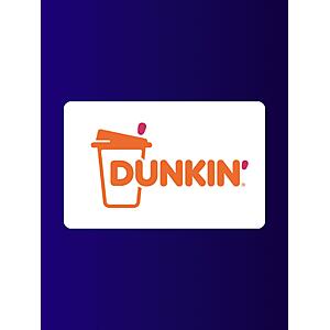 Select Xfinity Rewards Members: $10 Dunkin’ eGift Card Free