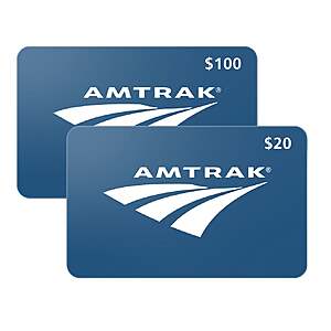 Costco Members: $100 Amtrak eGift Card + $20 eGift Card