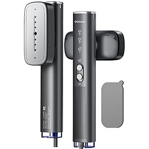 OGHom 1000W 2-in-1 Portable Handheld Clothes Steamer & Iron $17 + Free S&H