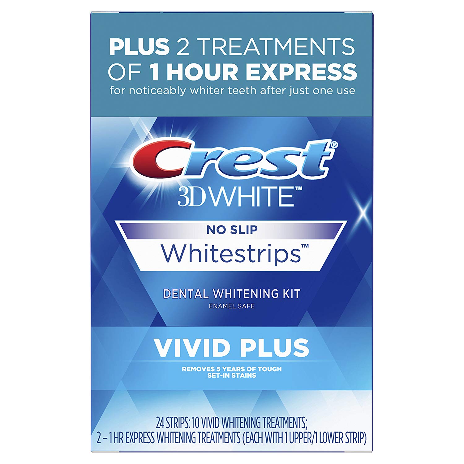 12 Treatment Crest 3d White Vivid Plus Whitestrips Kit Page 3