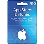 $50 App Store & iTunes Gift Card $42.50 + Free Shipping