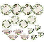 Temp-tations 16-piece Dragonfly Dinnerware Service for 4 $82.76  + S&amp;H: $7.00 @qvc.com
