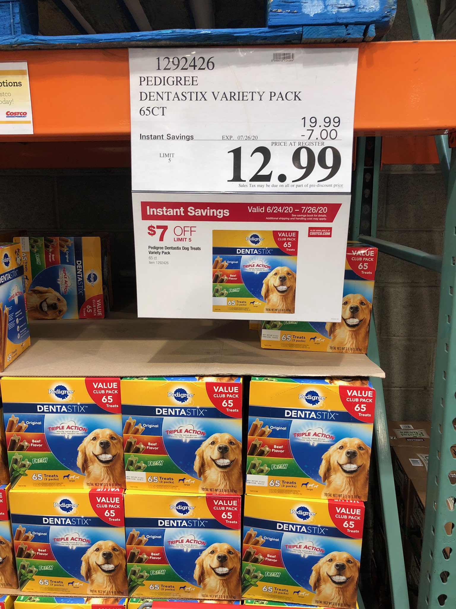 Pedigree Dentastix Variety Dog Treats 65 Count Costco Brick And