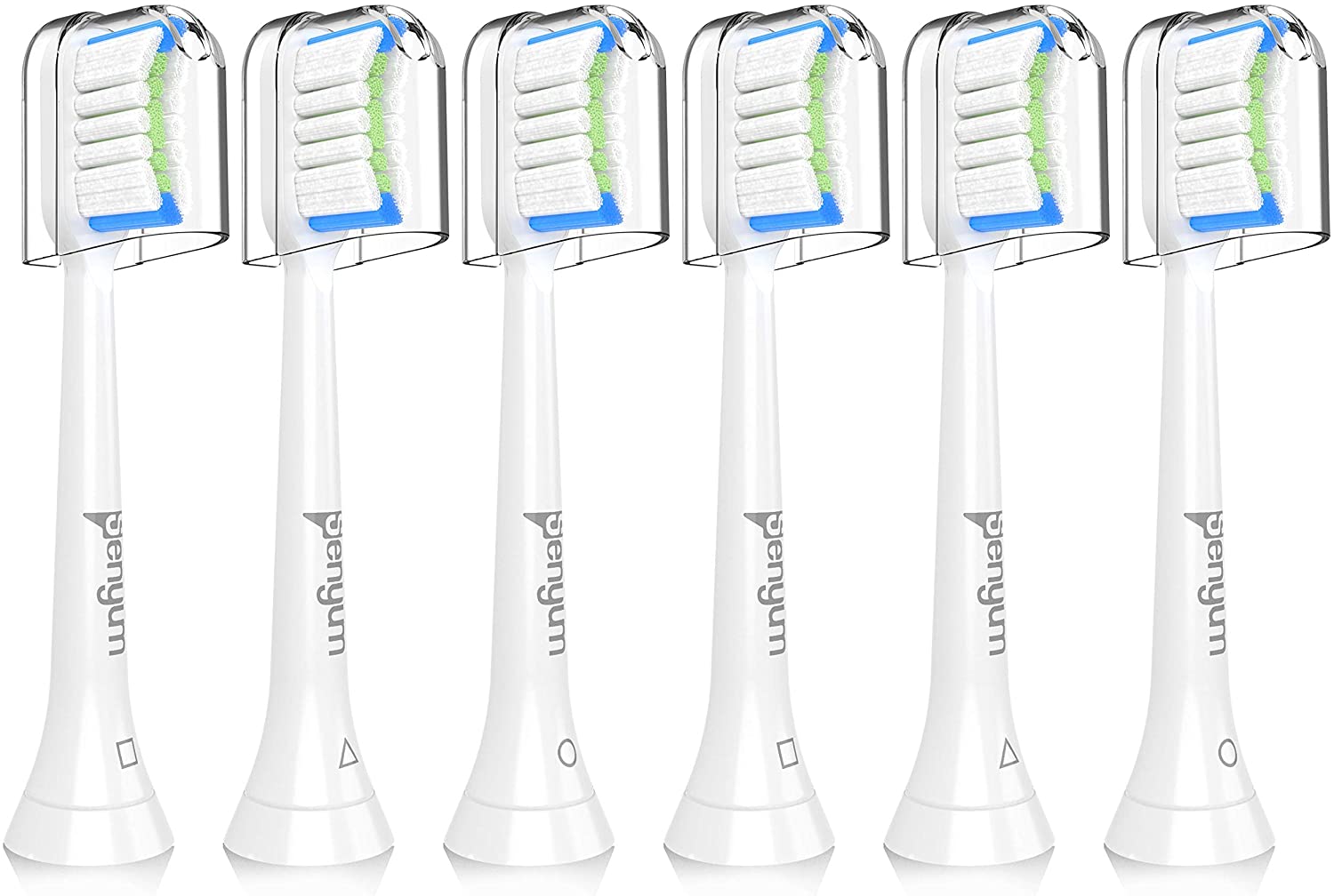 Toothbrush Replacement Heads Compatible with Philips Sonicare DiamondClean EasyClean Gum Health FlexCare HealthyWhite and All Snap-on Electric Brush 6 Pack White $9.99