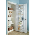 Amazon.com: ClosetMaid 1233 Adjustable 8-Tier Wall and Door Rack, 77-Inch Height X 18-Inch Wide,white : Home &amp; Kitchen $25.49