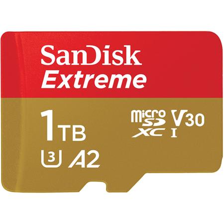 SanDisk 1TB Extreme UHS-I SDXC micro SD Card with SD Adapter, V30, A2 $119.99 + F/S