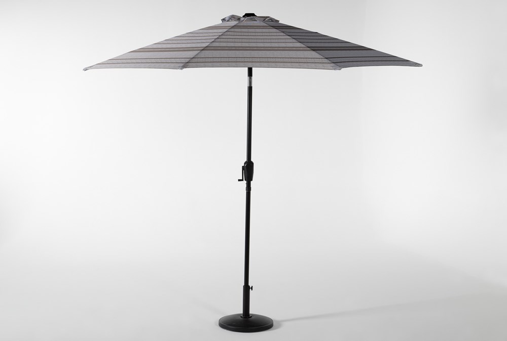 Market Outdoor Print Umbrella (striped grey)  65 + free pick-up $65