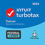 Costco Members: TurboTax 2023 + $10 Add-on Credit: Deluxe (Federal + State) $45 PC or Mac Digital Delivery