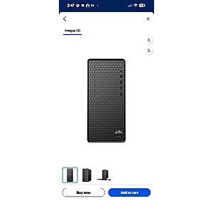 240 Open Box HP Desktop M01-F3003w i5-13400 2.5GHz Intel UHD Graphics 730 12GB RAM 512GB SSD Win 11 Home Black Walmart (17862810333