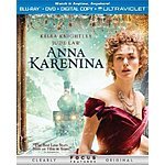 Anna Karenina [2012] (Blu-ray + DVD + Digital Copy + UltraViolet) and more ~ $5 @ Amazon