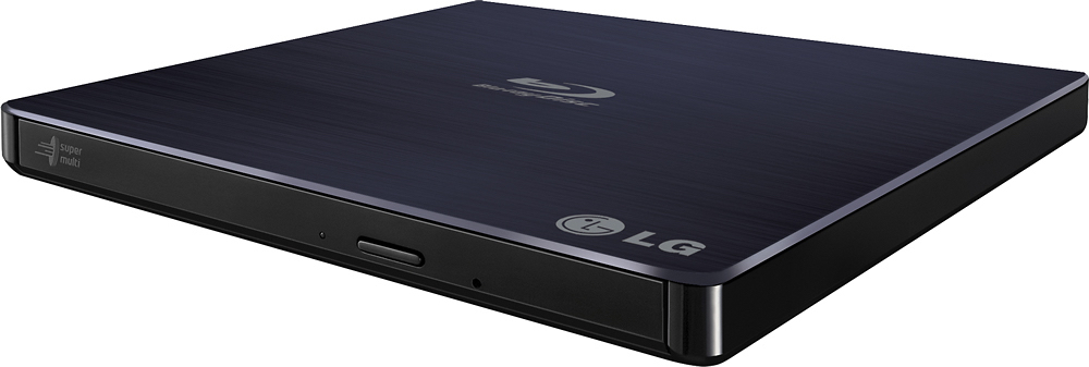 LG 8x External USB 2.0 Blu-ray Disc Double-Layer DVD±RW/CD-RW Disc Rewriter Black BP50NB40 Flashable - $75