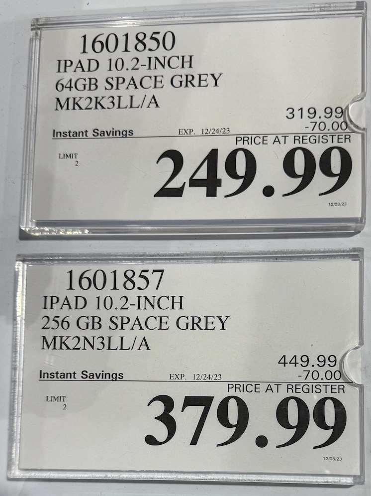 Costco ipad sale