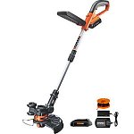 55% off WG156 Worx GT 20v Lithium Cordless Grass Trimmer With 2 Batteries