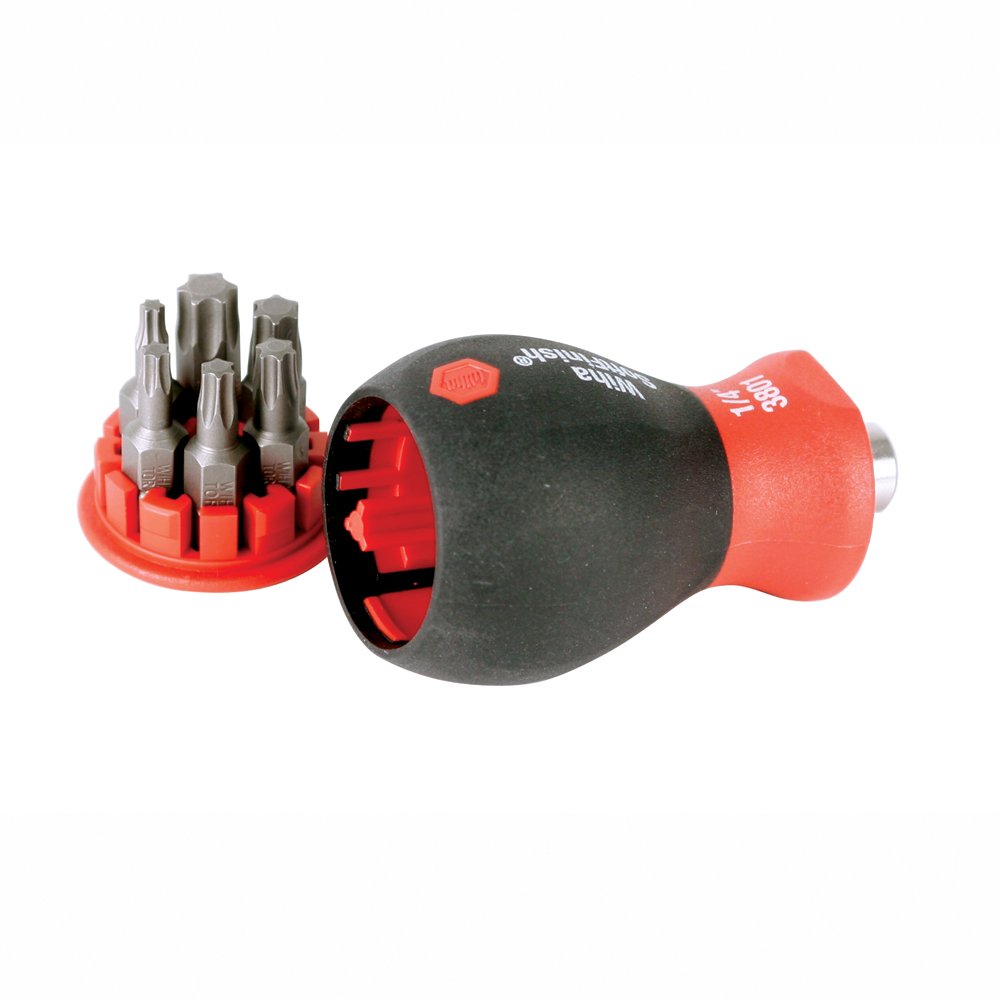 Wiha 38045 Stubby Screwdriver With Six-In-One Insert Bits, Torx 18.96 at Amazon