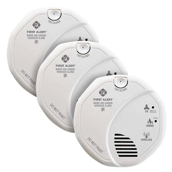 Costco Members 3Pack First Alert ZWave Smoke and Carbon Monoxide