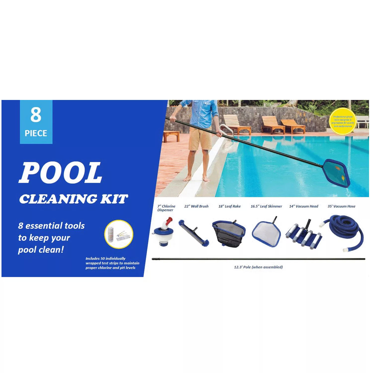 8 piece pool cleaning kit 80 at Sam's Club