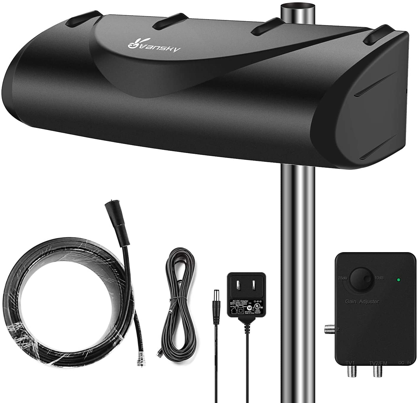 Vansky Digital Outdoor Tv Antenna 150 Mile Range At Amazon 18 97