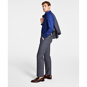 Michael Kors Men's Plaid Classic-Fit Wool-Blend Stretch Suit Separate Pants - Medium Grey Plaid $  29.99 + Free Shipping (MSRP $  190)
