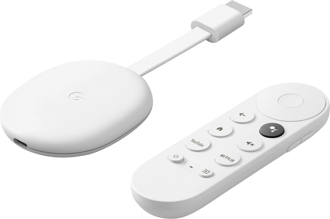 ballade Ledelse Registrering Google Chromecast w/ Google TV HD Streaming Media Player (Snow)